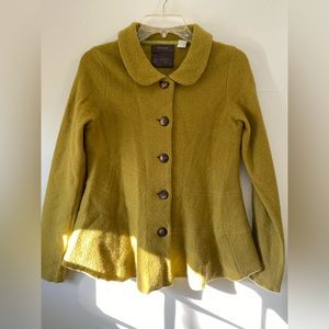 Guinevere Women’s Small Wool Pea Green Jacket